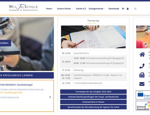 Betreuung der Weiltalschule – Webseite & Inhalte